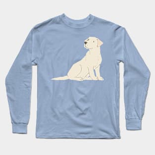 Cream Labrador Dog Long Sleeve T-Shirt